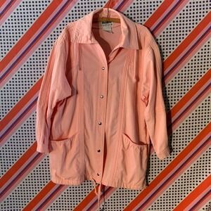 Vintage 1980s windbreaker with drawstrings Size 16